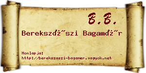 Berekszászi Bagamér névjegykártya